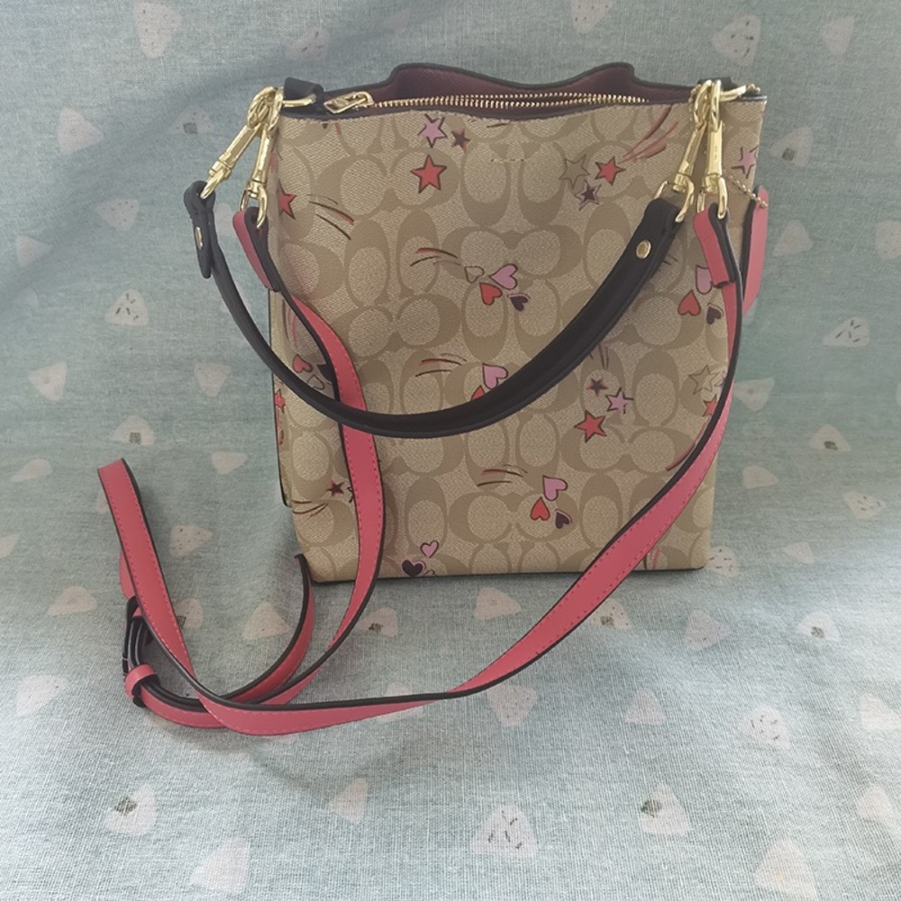 Coach Monogram C Pattern Print Shooting Star Hear… - image 2